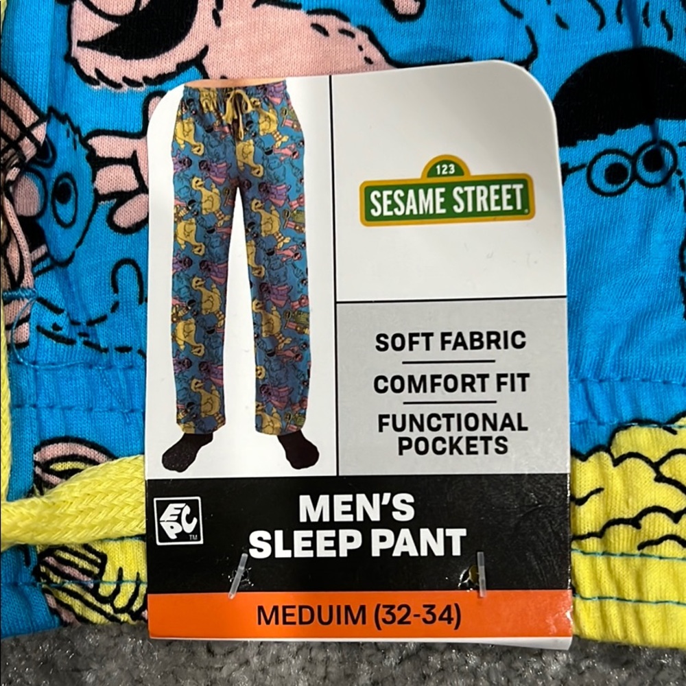 NWT; Men’s Sesame Street PJ Pants